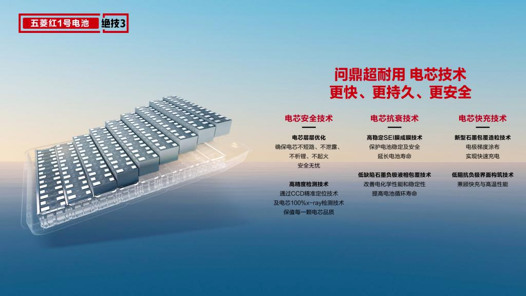 五菱首款液冷技术电池正式下线