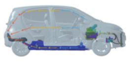 整车内部风道走向图