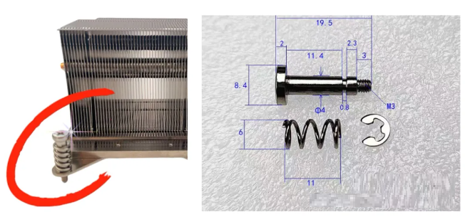 散热器与芯片热源如何完美固定?