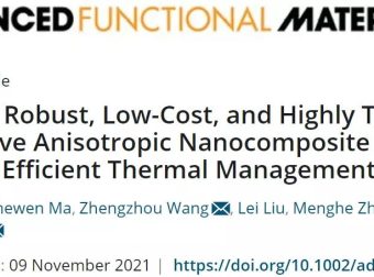 高导热的各向异性纳米复合薄膜，有效实现智能手机和大功率LED模块高效散热