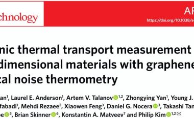 使用石墨烯非局域噪声测温法在低维材料中进行电子热传输测量