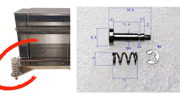 散热器与芯片热源如何完美固定？
